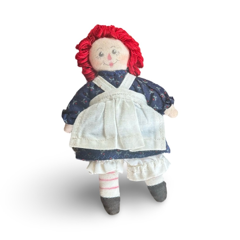 Vintage Mini Raggedy Ann Doll